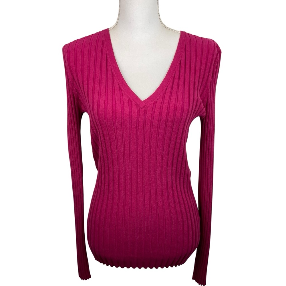 Sundance | Pink Ribbed Poet Legends Organic Cotton Blend Sweater